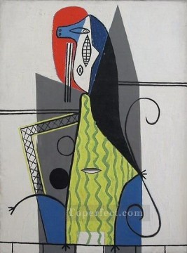 Pablo Picasso Painting - Mujer en un sillón 4 1927 cubista Pablo Picasso